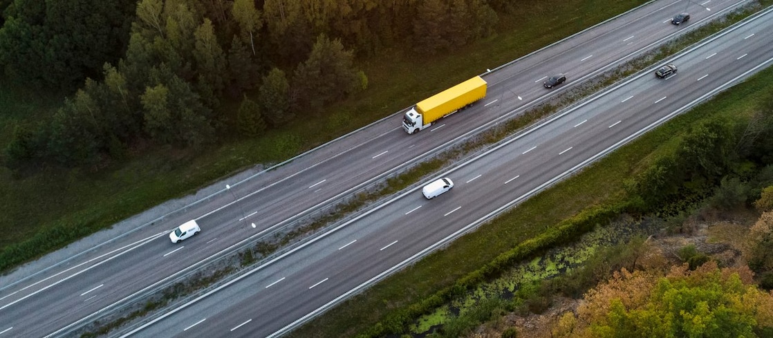 Highway aerial view.
